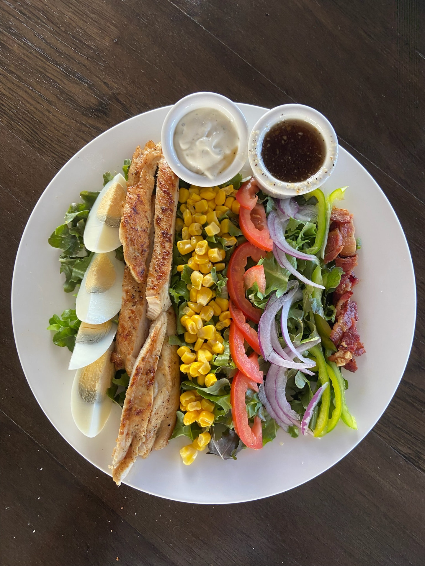 Grilled chicken salad at The Nest